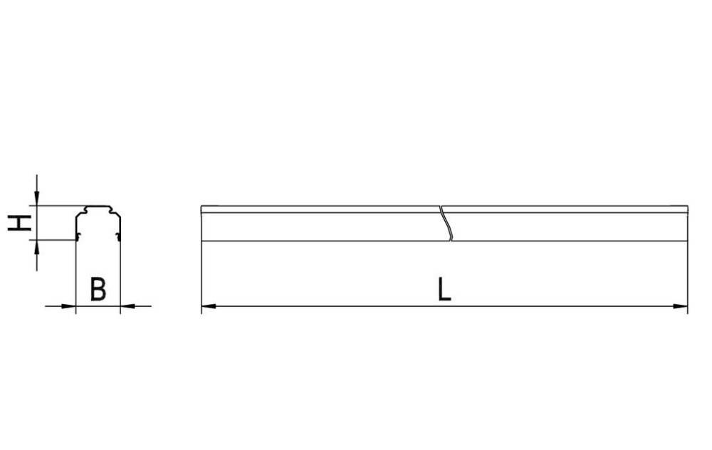 Ridi-Leuchten Tragschiene weiß VLTM 4500-5
