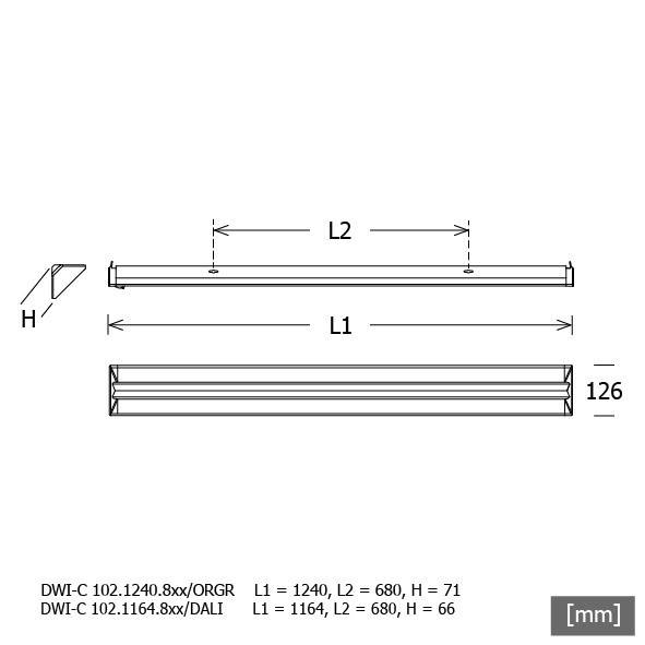 LTS Licht&Leuchten LED-Eckleuchte DWIC102.1240.840O.ws