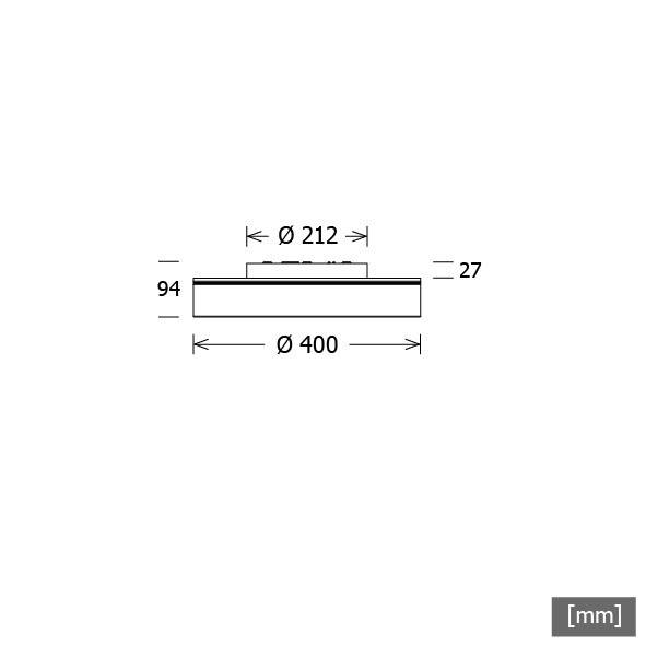 LTS Licht&Leuchten LED-Leuchte LUNXS400.840.1DALIsw