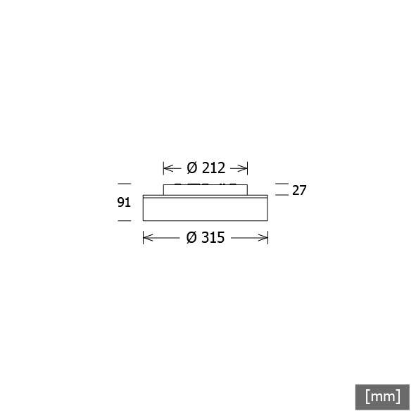 LTS Licht&Leuchten LED-Leuchte LUNXXS101.8301DALIws