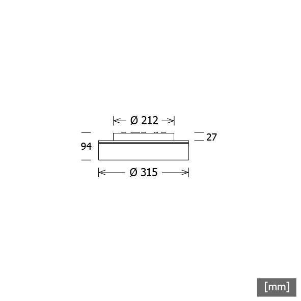 LTS Licht&Leuchten LED-Leuchte LUNXXS400.8401DALIws