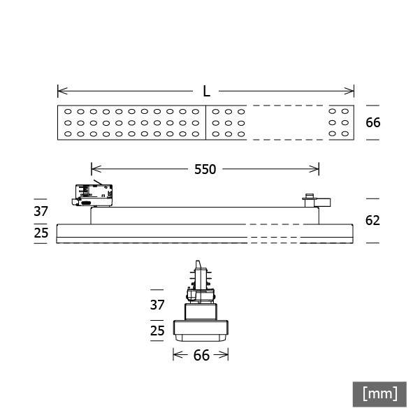 LTS Licht&Leuchten LED-Stromschienenleuchte LUZ-T13 104.830.60sw