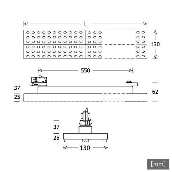 LTS Licht&Leuchten LED-Stromschienenleuchte LUZ-T22 106 #667308