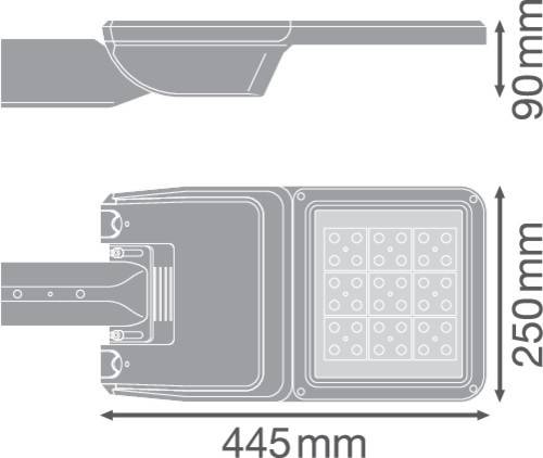 Ledvance LED-Mastleuchte SLFL.SMP36W727RV25ST