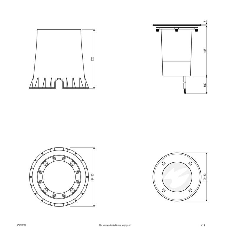 EVN Lichttechnik LED-Bodeneinbauleuchte 679238602