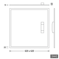 LTS Licht&Leuchten LED-Panel M625 FYR 104.0625.830weiß LTS Licht&Leuchten LED-Panel M625 FYR 104.0625.830weiß