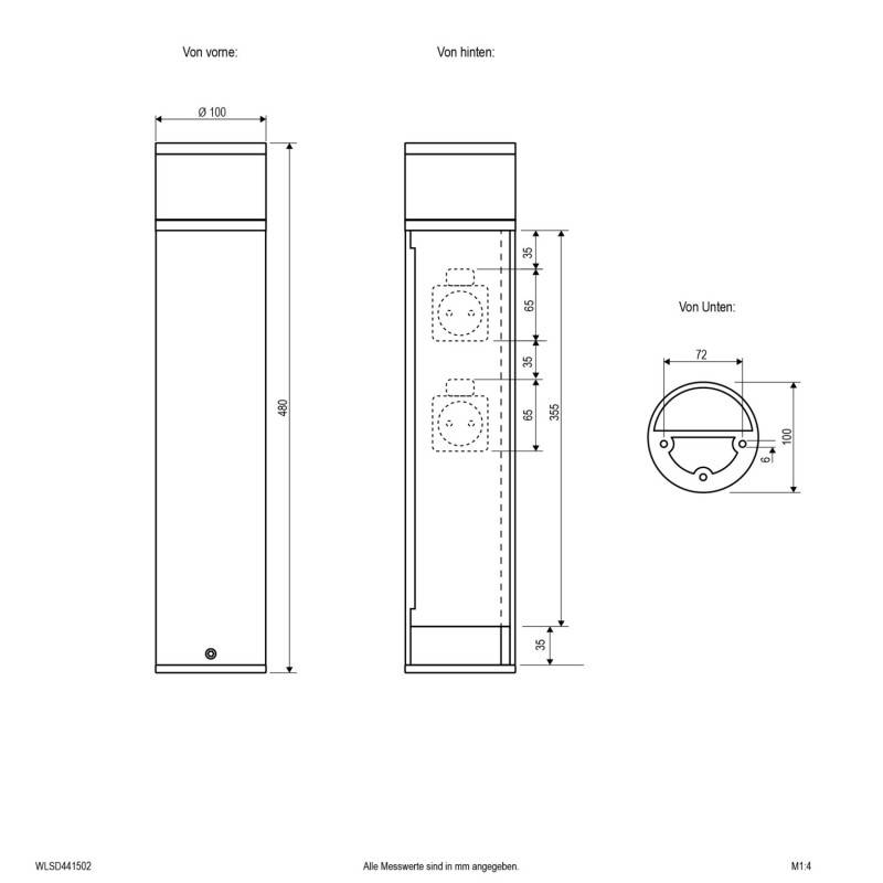 EVN Lichttechnik LED-Wegeleuchte WLSD441502