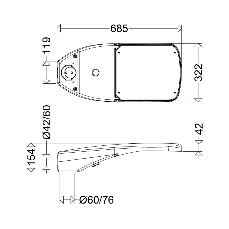 Schuch Licht LED-Mastleuchte 47 3203 RFLU