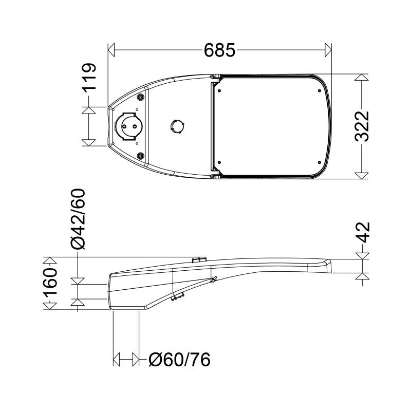 Schuch Licht LED-Mastleuchte 47 4803 RFLOU