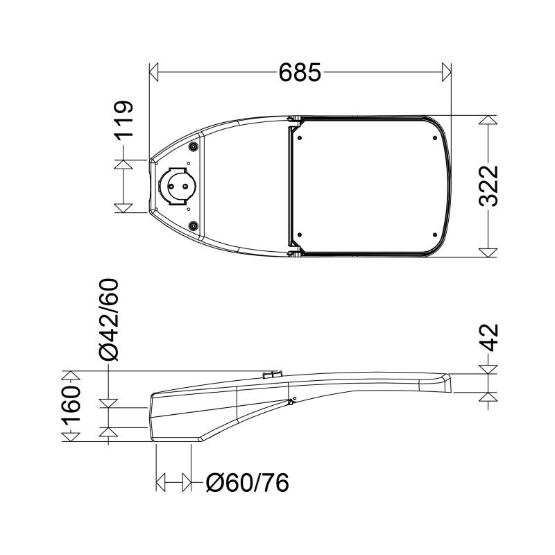 Schuch Licht LED-Mastleuchte 47 6403 RFLO