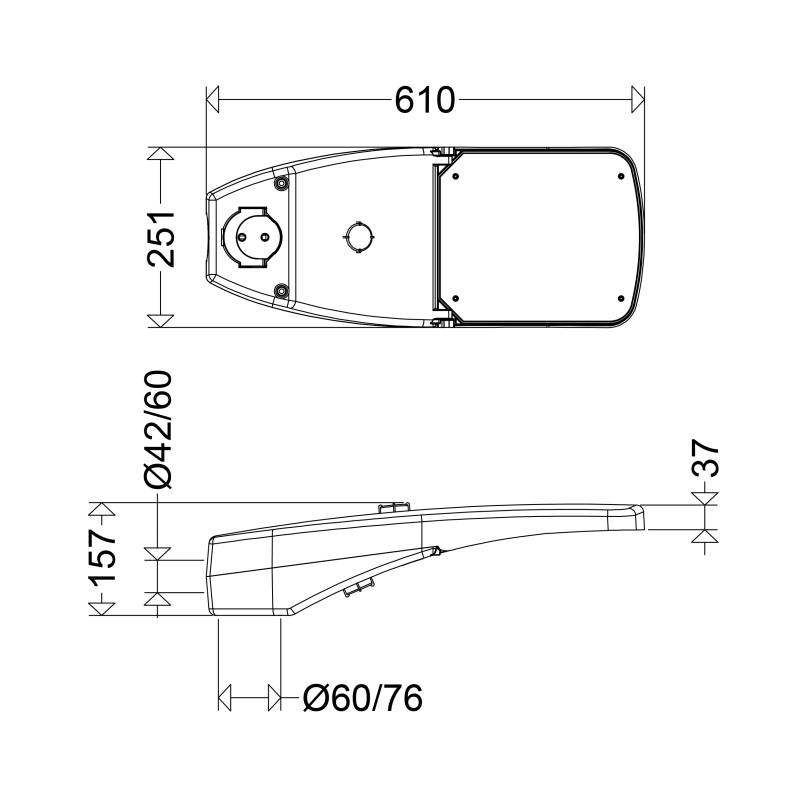 Schuch Licht LED-Mastleuchte 48 0803 RFLOU