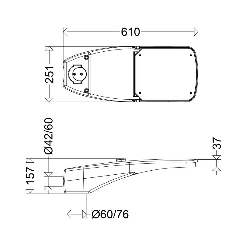 Schuch Licht LED-Mastleuchte 48 2403 RFLO