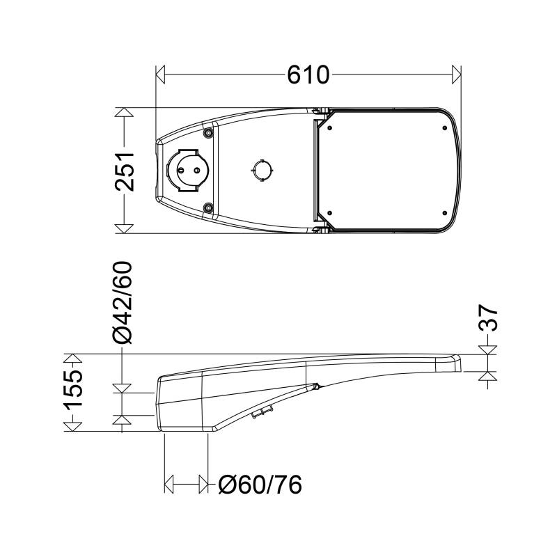 Schuch Licht LED-Mastleuchte 48 2403 RFLU