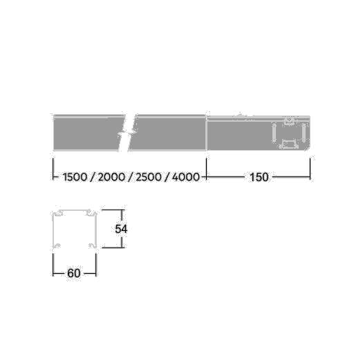 Thorn Tragschiene CONTUS T L4000 WH