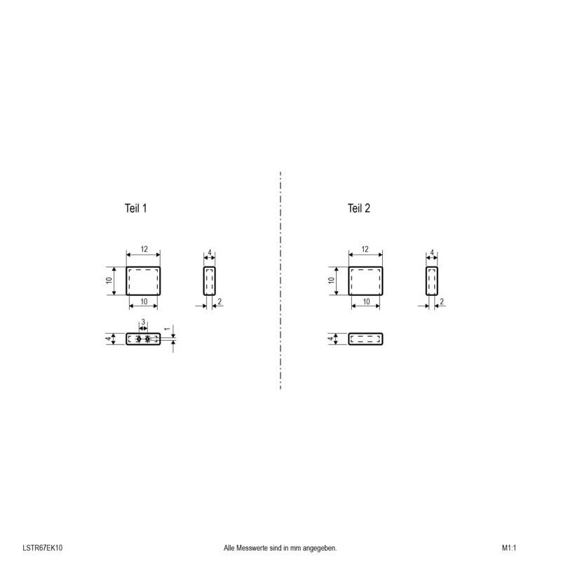 EVN Lichttechnik 2er-Set Endkappen LSTR67EK10
