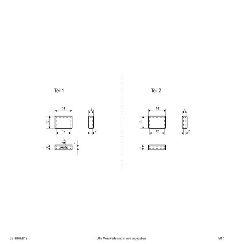 EVN Lichttechnik 2er-Set Endkappen LSTR67EK12