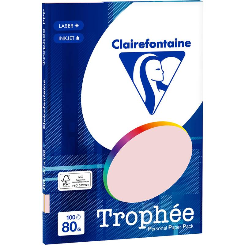 Clairefontaine Multifunktionspapier Trophée, A4, Pastell-