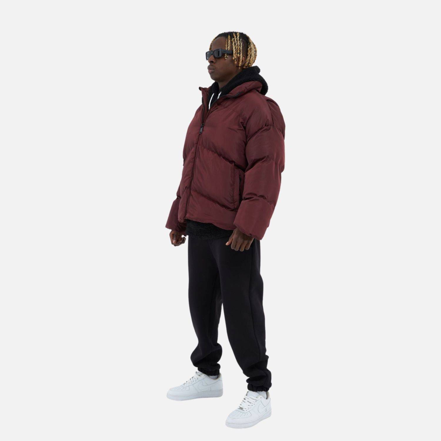 Puffer Jacket Oversize Unisex Jacke Pufferjacke S Bordaeux