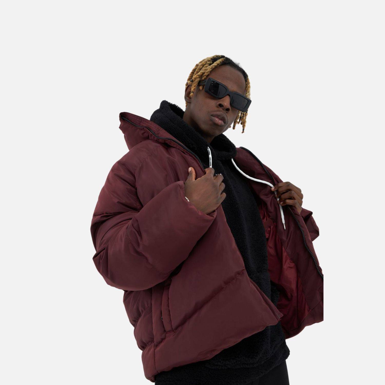 Puffer Jacket Oversize Unisex Jacke Pufferjacke L Bordaeux