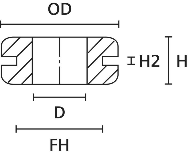 500 Stk. HellermannTyton Durchführungstülle HV1305 PVC-FR WH 500