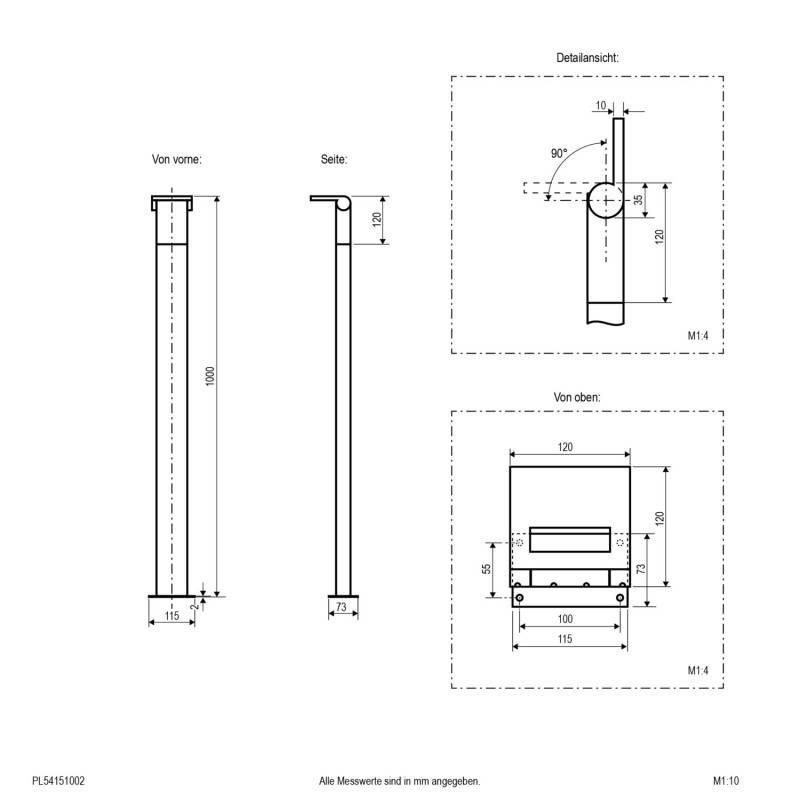 EVN Lichttechnik LED-Wegeleuchte PL54151002