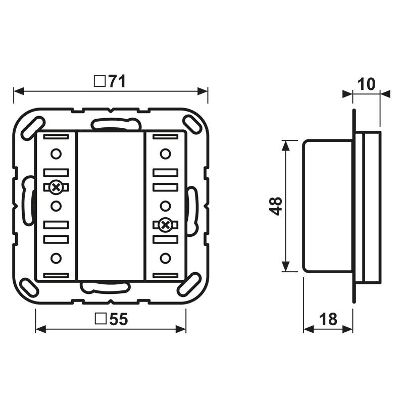 Jung KNX Tastsensor-Modul A 5093 TSM
