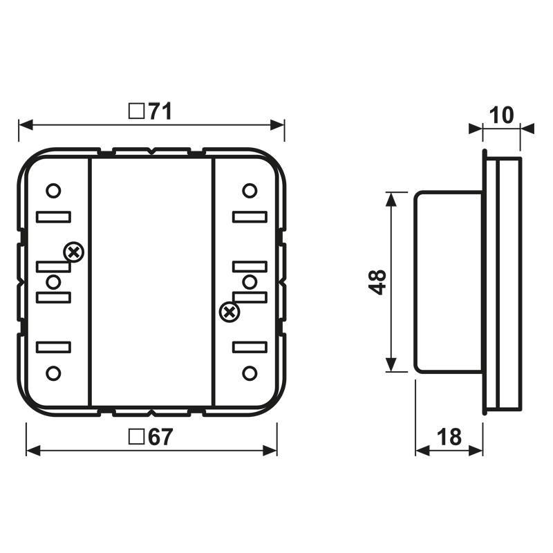 Jung KNX Tastsensor-Modul 3f CD 52931 ST