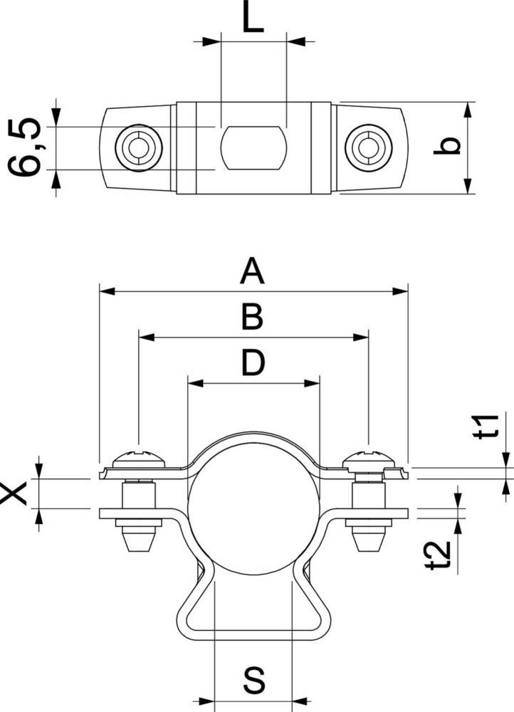 OBO Bettermann Abstandschelle ASL 733 20 FT