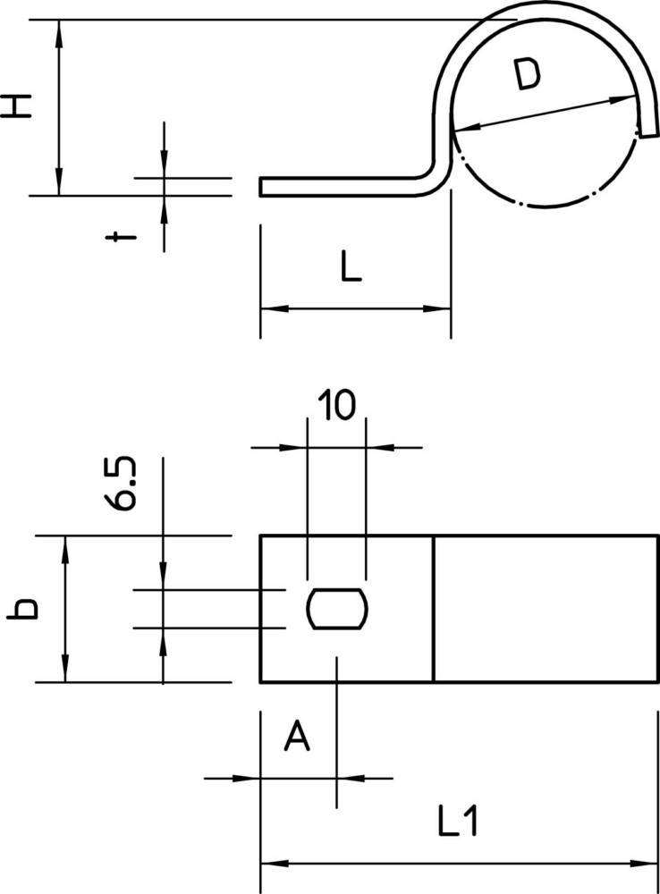 OBO Bettermann Befestigungsschelle 822 22.5 A4