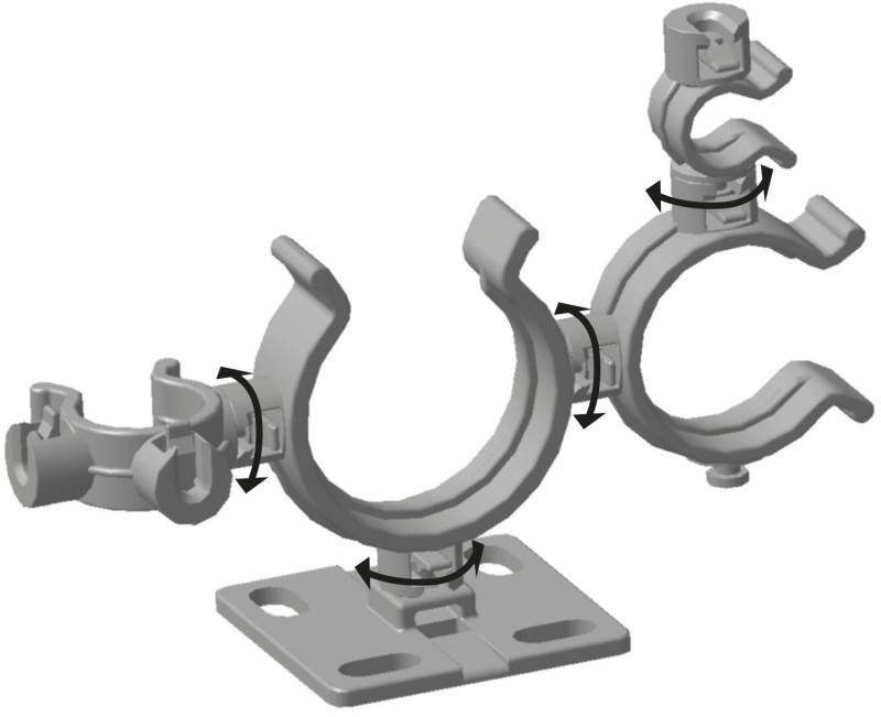 HellermannTyton Helawrap-Zubehör HWCLIP25-HIRHS-BK-50