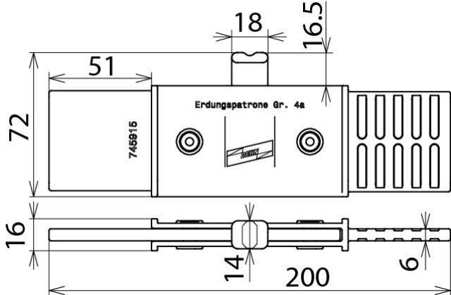 DEHN Erdungspatrone EP NH4A VI TA