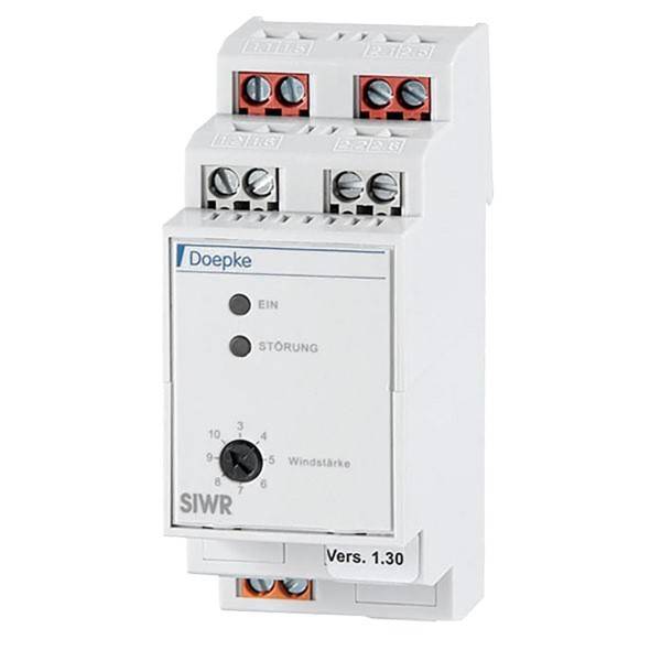 Doepke SIWR Version 1.30 Elektrogerät mit beschrifteten Einstellrädern und Anschlüssen, verwendet zur Steuerung der Windstärke.