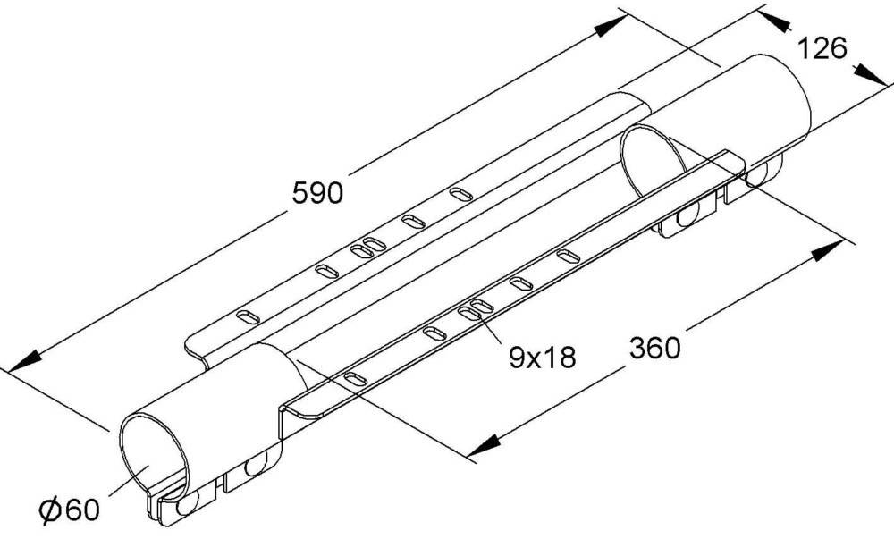 Niedax Montageträger MIMTB 60/360 E3