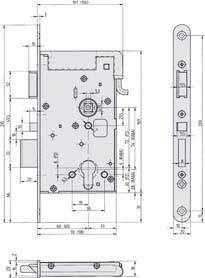 Assa Abloy effeff Elektro-Sicherheitsschloss 809M12-72A60E4D