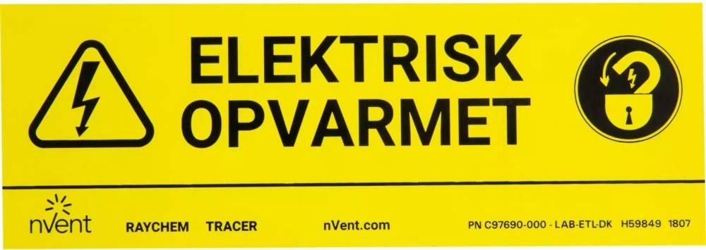 nVent Thermal Warnschild LAB-I-05