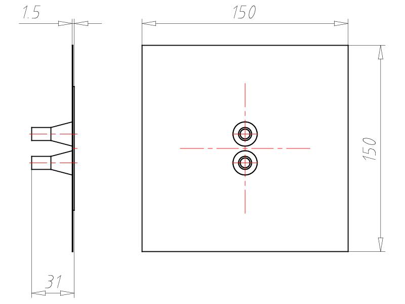 Kaiser Doppel-Leitungsmanschette 9079-47