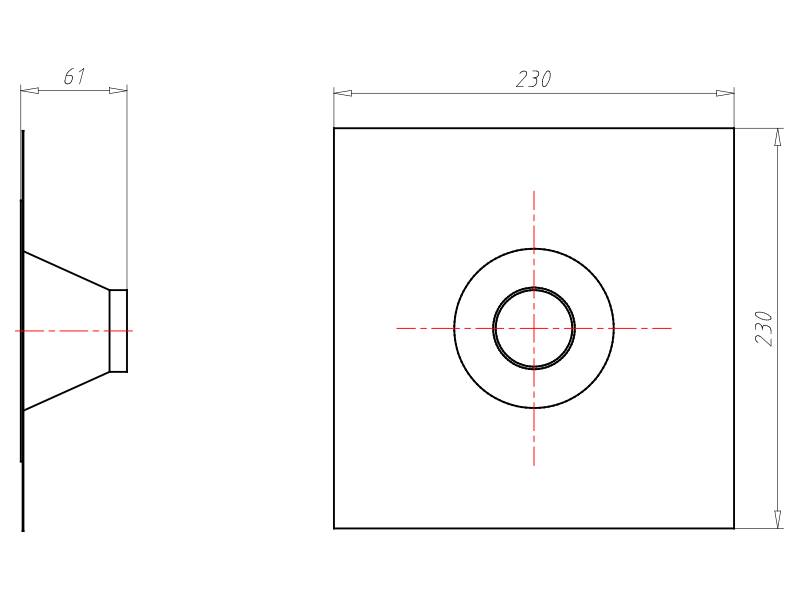 Kaiser Rohrmanschette 9089-52
