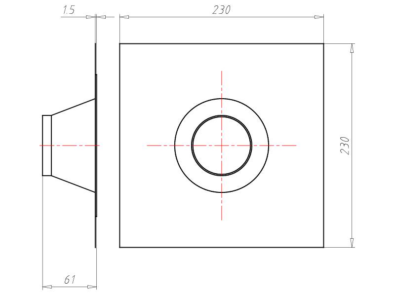 Kaiser Rohrmanschette 9079-53