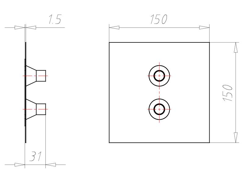 Kaiser Doppel-Rohrmanschette 9059-55