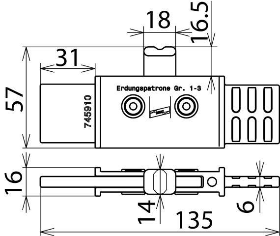DEHN Erdungspatrone EP NH1 3 VI TA