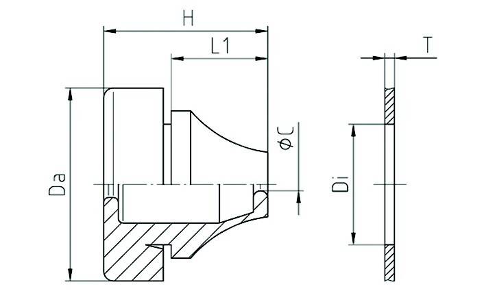 25 Stk. Jacob Dichtungsdurchführung G504-1040-02