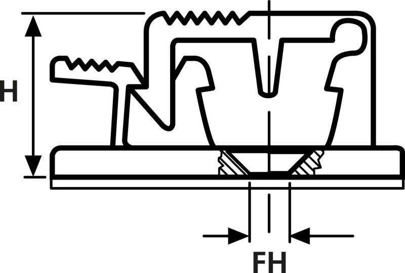 HellermannTyton Klebesockel ASI-HIR-NA-D1