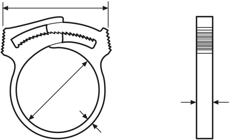 HellermannTyton Schlauchschelle SNP19 PA66GF13 BK100