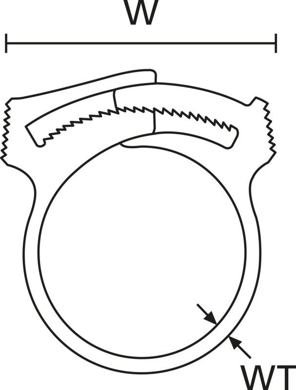 HellermannTyton Schlauchschelle SNP19 PA66GF13 BK100