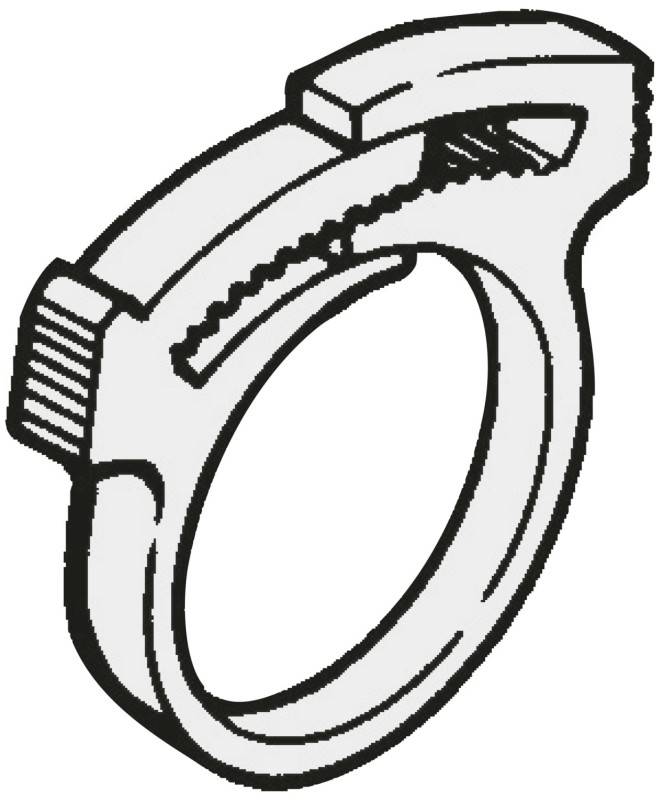 HellermannTyton Schlauchschelle SNP19 PA66GF13 BK100