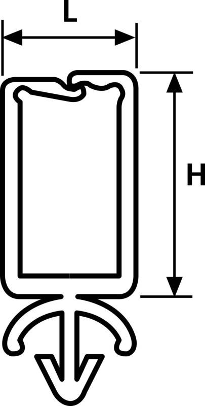 HellermannTyton Kabelhalter WPC15 PA66 NA 500