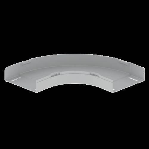 2 Stk. Unex Flachbogen 90° grau 66210-48