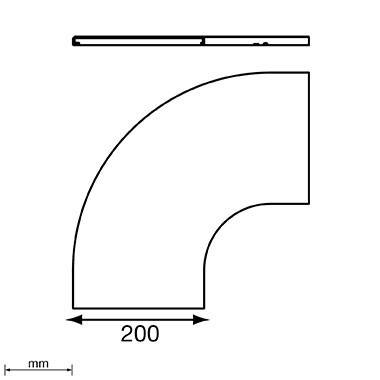 Unex Abdeckung 90Grad 66211