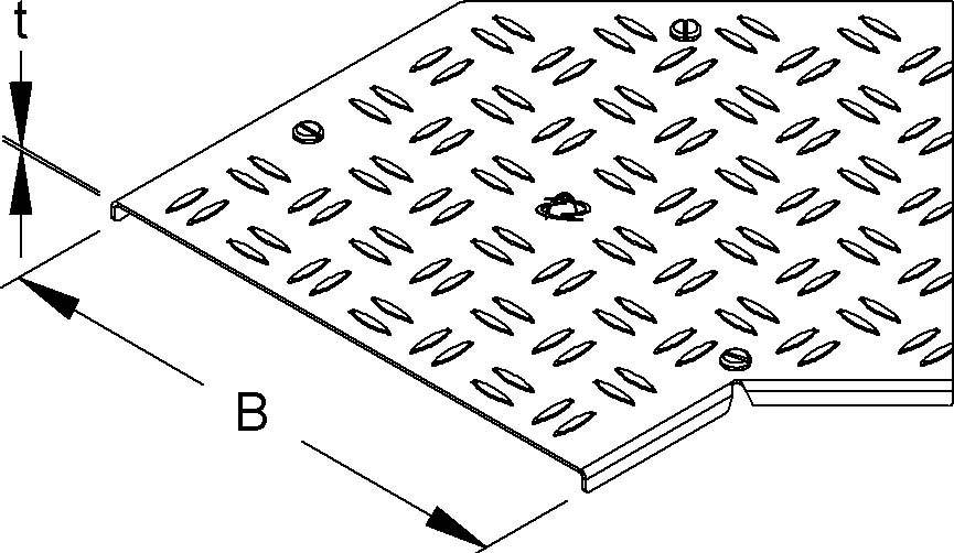 Niedax Deckel für Bogen 45Gr. RBADVRS 600-2.0 S