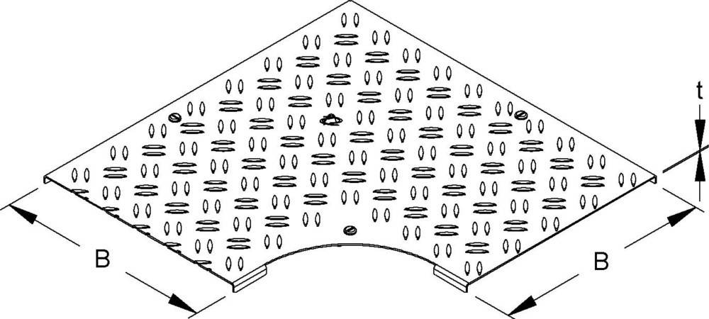Niedax Deckel für Bogen 90Gr. RESDVRS 400-2.0 S